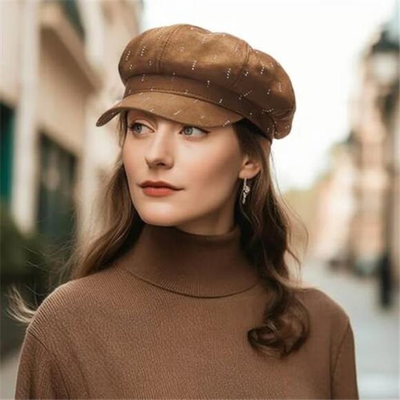 Women\'s French Beret Hat Winter Newsboy Cap Sun Hat main image 5